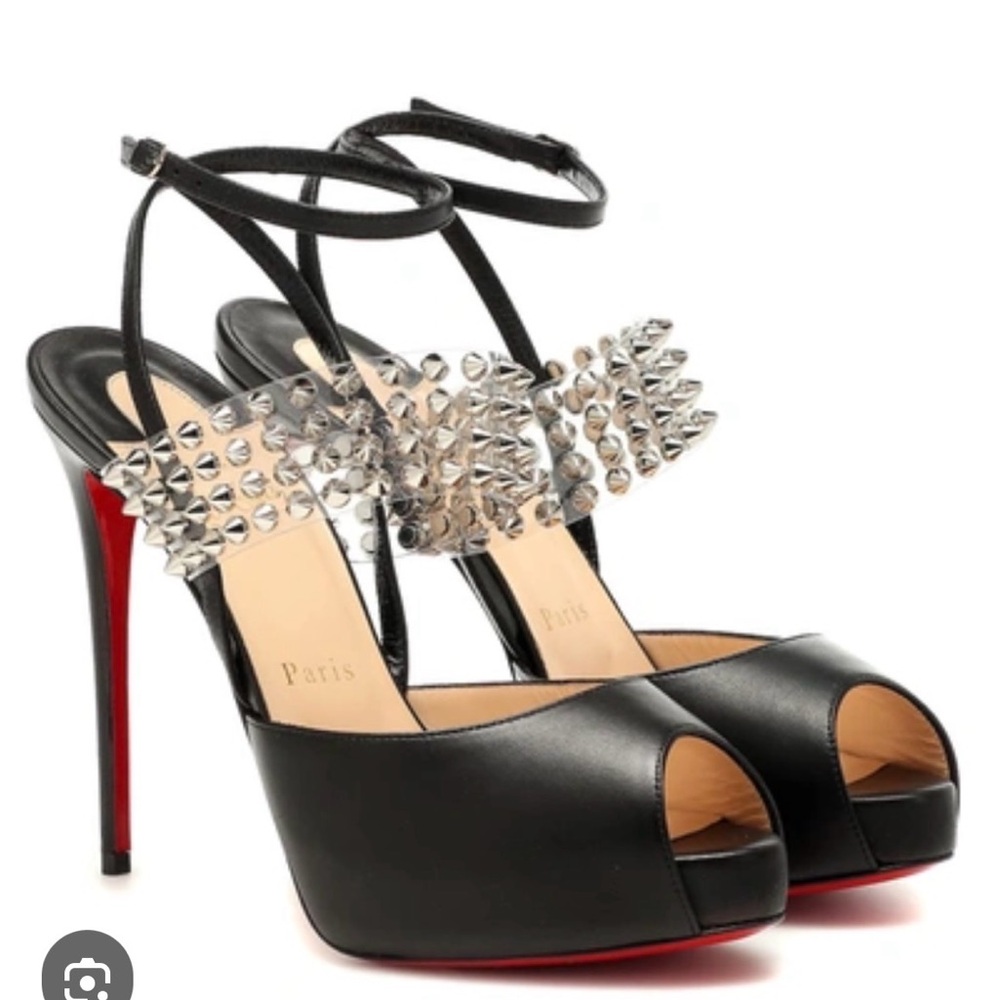 Elegant Black Christian Louboutin Levita Girl Stiletto Heels 120mm